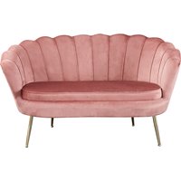 SalesFever Muschelsofa aus Samt von SalesFever