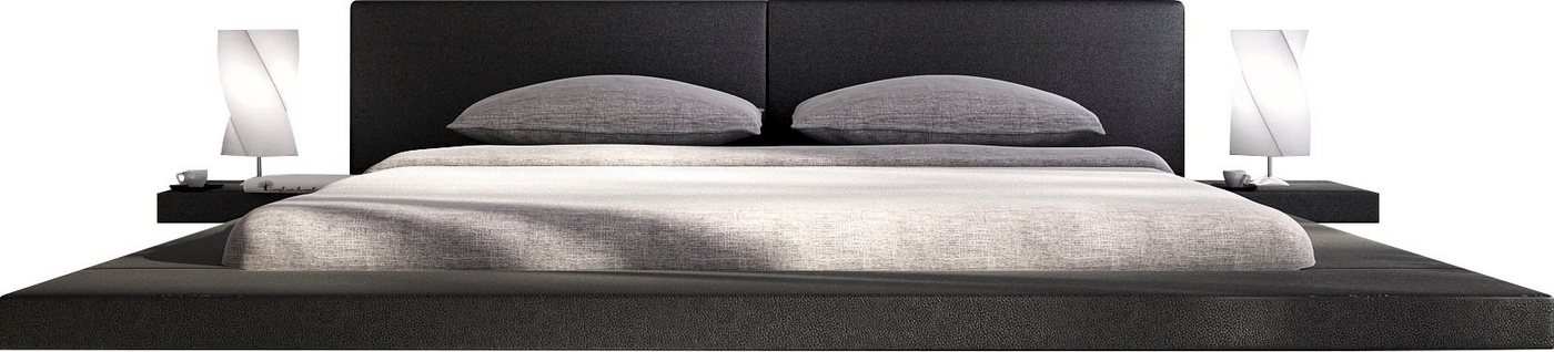 SalesFever Polsterbett, Design Bett in moderner Optik, Lounge Bett inklusive Nachttisch von SalesFever
