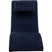 SalesFever Relaxliege Samt blau SalesFever Relaxliege Samt blau von SalesFever