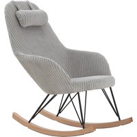 SalesFever Schaukelstuhl Grau Texturstoff von SalesFever