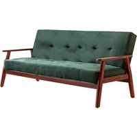 SalesFever Schlafsofa Samt tannengrün von SalesFever