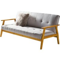 SalesFever Schlafsofa Webstoff Gestell aus Massivholz 190x85x81 cm von SalesFever