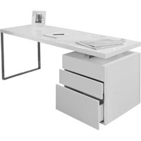 SalesFever Schreibtisch 160x70x76 cm weiß von SalesFever