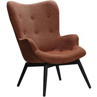 SalesFever Sessel, Höhe: 92 cm, kupferfarben/schwarz - rot von SalesFever