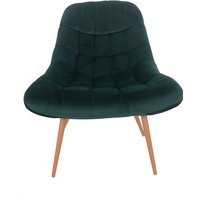 SalesFever Sessel XXL Samt/Holzoptik von SalesFever