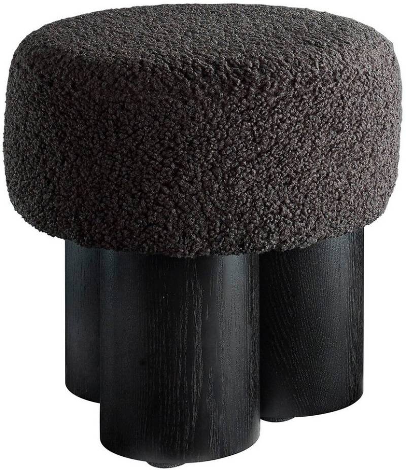 SalesFever Sitzhocker (1 St), mit Sitzfläche aus Teddyfell von SalesFever