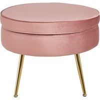 SalesFever Sitzpouf rund aus Samt von SalesFever