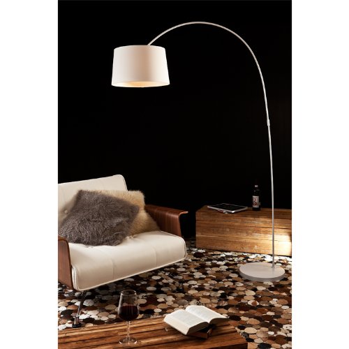 SalesFever Steh-Lampe dimmbar weiß mit Standfuß aus Marmor 205x150 cm | Ekon | Steh-Leuchte groß mit Lampenschirm aus Textil | Bogen-Lampe für Wohnzimmer 205cm x 150cm SalesFever Steh-Lampe dimmbar weiß mit Standfuß aus Marmor 205x150 cm | Ekon | Steh-Leuchte groß mit Lampenschirm aus Textil | Bogen-Lampe für Wohnzimmer 205cm x 150cm von SalesFever