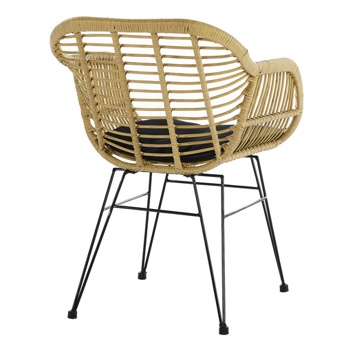 SalesFever Stuhl, Höhe: 80 cm, natur/schwarz, 2 stk - beige von SalesFever