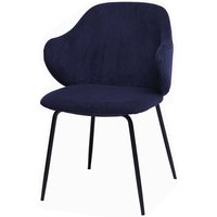 SalesFever Stuhl, Höhe: 83 cm, dunkelblau/schwarz, 2 stk von SalesFever