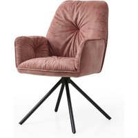 SalesFever Stuhl, Höhe: 90 cm, rose/schwarz - rosa von SalesFever