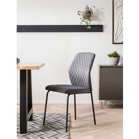 SalesFever 4-Fußstuhl "Esszimmerstuhl mit elegantem Stil" (Set) 2 Stk.2er Set mit eleganter Wabensteppung im Rücken von Salesfever