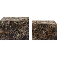 SalesFever Couchtisch "Almeria Bestelltisch", (Set, 2 St., 2er Set), quadratisch, in Marmoroptik foliert von Salesfever