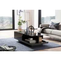 SalesFever Couchtisch "im minimalistischen Stil" Elegante Tischplatte aus robustem Kristallglas von Salesfever