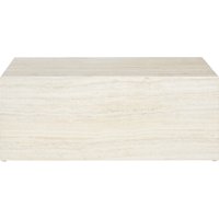 SalesFever Couchtisch "Almeria Couchtisch: Stilvoller Beistelltisch 90/60 cm" Eleganz trifft Funktionalität: 90x60cm, Marmoroptik-Folierung von Salesfever