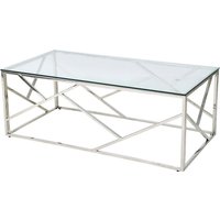 SalesFever Couchtisch "Couchtisch mit stilvoller Eleganz" Edelstahlgestell: Robust, rostfrei und stilvoll von Salesfever