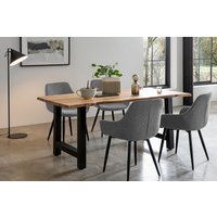 SalesFever Essgruppe "Elegante Essgruppe für stilvolles Speisen" Set, 5 Stk. tlg. Massivholz geölt und zweifach gewachst von Salesfever