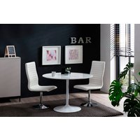 SalesFever Essgruppe "Dijon - Essgruppe im zeitgemäßen Stil", (Set, 5 tlg.), bestehend aus Tulpentisch und Drehstühlen von Salesfever