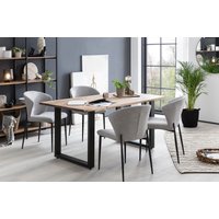 byLIVING Esszimmerstuhl "Dallas 2er-Set", (Set), 2 St., Strukturstoff von byLIVING