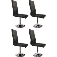 SalesFever Esszimmerstuhl "Komfortabler Armlehnstuhl zum Relaxen" (Set) 4 Stk. Kunstleder mit Drehfunktion von Salesfever