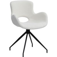 SalesFever Esszimmerstuhl "Stilvoller Polsterstuhl" () 180 Drehplatte unter der Sitzfläche, mit Rücken Cut-Out von Salesfever