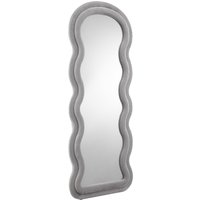 SalesFever Ganzkörperspiegel "Bristol Spiegel: Eleganz in 170 cm Höhe" Wellenförmiger Kunstfell-Rahmen, 170cml von Salesfever