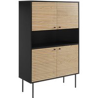SalesFever Highboard "Torsby Stilvolle Hochkommode für extra Stauraum" Stauraumschrank im Scandi Design: 100cm Breite SalesFever Highboard "Torsby Stilvolle Hochkommode für extra Stauraum" Stauraumschrank im Scandi Design: 100cm Breite von Salesfever