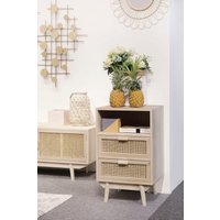 SalesFever Kommode "Vejle Design-Sideboard für Stauraum" Charmante Schubladenfronten aus stilvollem Rattangeflecht SalesFever Kommode "Vejle Design-Sideboard für Stauraum" Charmante Schubladenfronten aus stilvollem Rattangeflecht von Salesfever