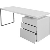 SalesFever Schreibtisch "Varberg - Arbeitsplatz Deluxe Design-Schreibtisch" Mit praktischen 3 Schubladen-Container inklusive von Salesfever