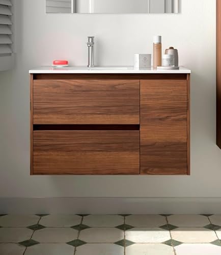 Salgar Badezimmerschrank, Holz, Walnuss Maya, 85 cm von Salgar