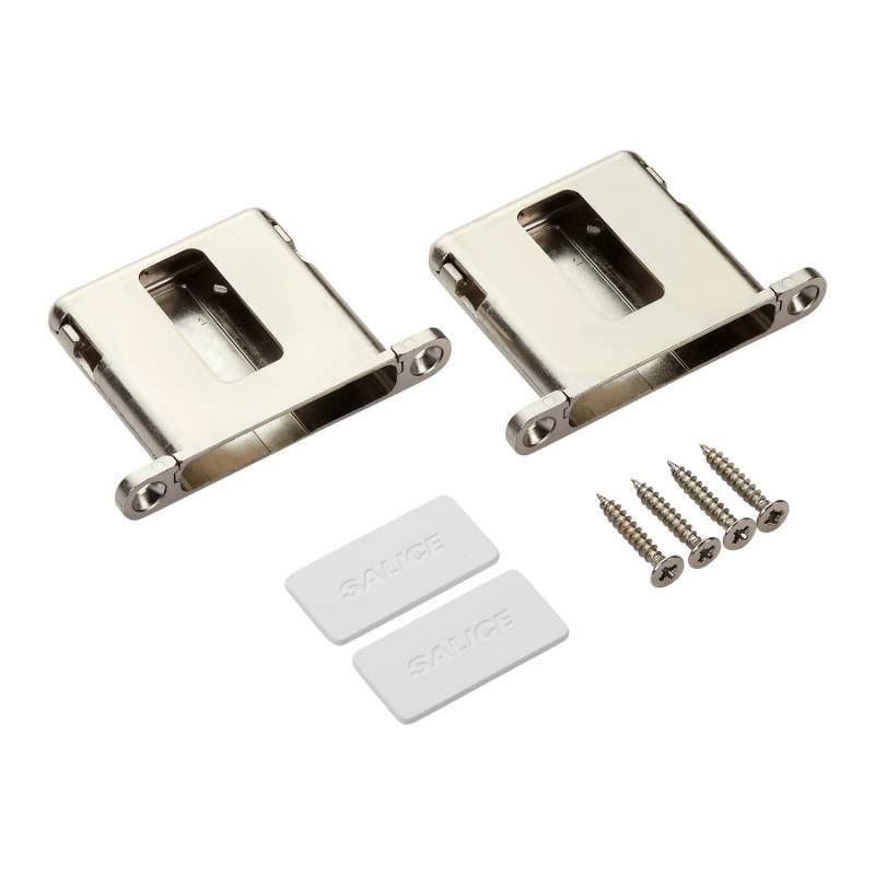 SALICE 1 Paar Conecta Aufnahmetaschen 134935 Nickel Matt für Seitenstärke Mindestens 19 mm SALICE 1 Paar Conecta Aufnahmetaschen 134935 Nickel Matt für Seitenstärke Mindestens 19 mm von Salice