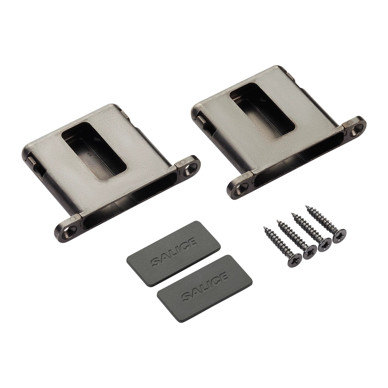 SALICE 1 Paar Conecta Aufnahmetaschen 134936 Titanium für Seitenstärke Mindestens 19 mm SALICE 1 Paar Conecta Aufnahmetaschen 134936 Titanium für Seitenstärke Mindestens 19 mm von Salice