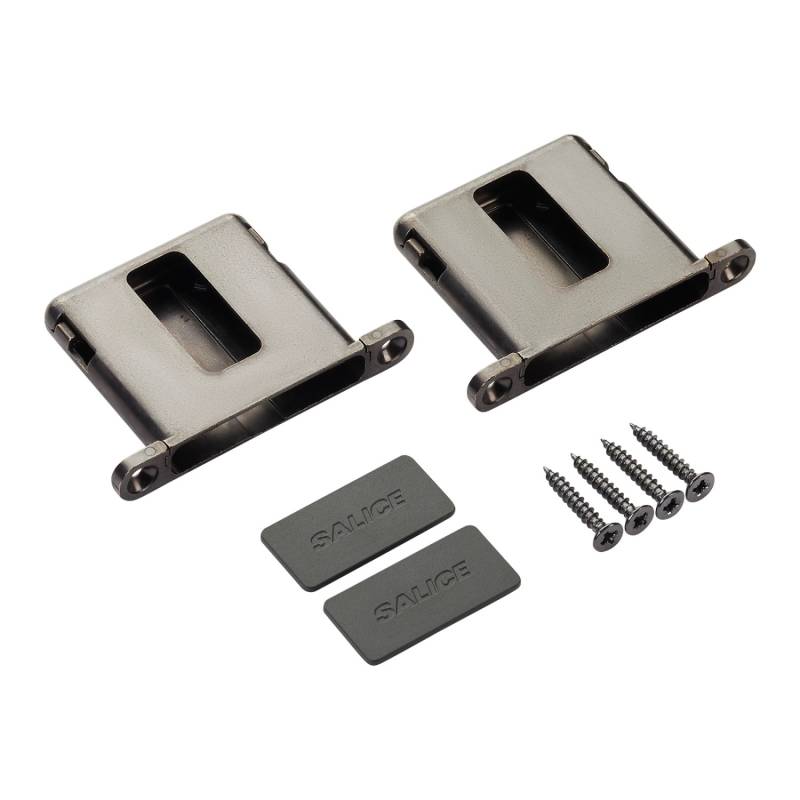 SALICE 1 Paar Conecta Aufnahmetaschen 134936 Titanium für Seitenstärke Mindestens 19 mm SALICE 1 Paar Conecta Aufnahmetaschen 134936 Titanium für Seitenstärke Mindestens 19 mm von Salice