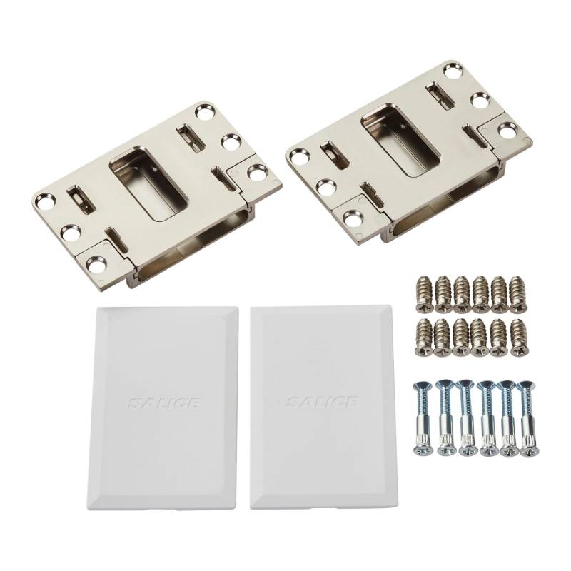 SALICE 1 Paar Conecta Aufnahmetaschen 134937 Nickel Matt für Seitenstärke Mindestens 25 mm SALICE 1 Paar Conecta Aufnahmetaschen 134937 Nickel Matt für Seitenstärke Mindestens 25 mm von Salice