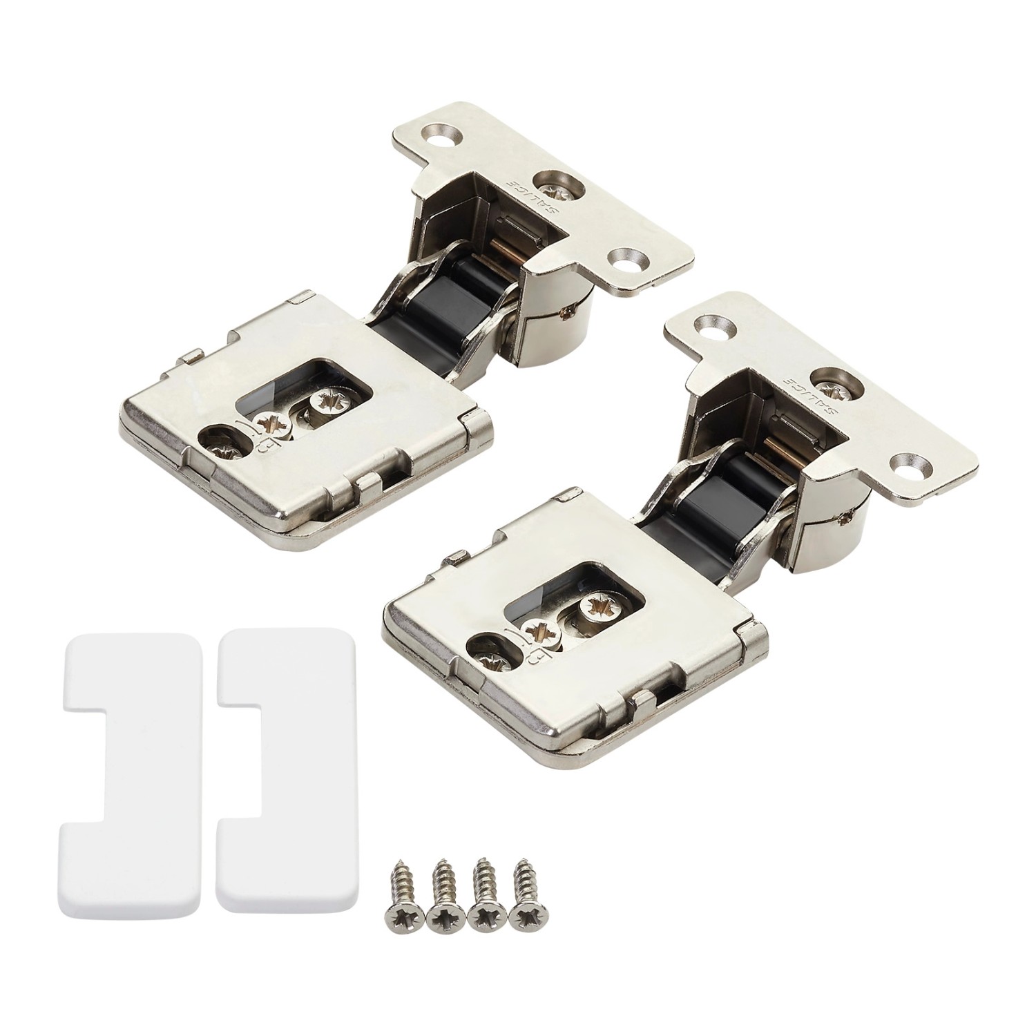 SALICE 1 Paar Conecta Scharnierset 134927 für Holzfront Nickel Matt Seitenaufschlag 10 Oder 12,5 mm SALICE 1 Paar Conecta Scharnierset 134927 für Holzfront Nickel Matt Seitenaufschlag 10 Oder 12,5 mm von Salice