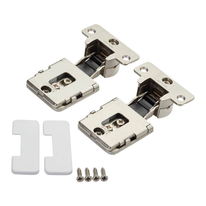 SALICE 1 Paar Conecta Scharnierset 134929 für Holzfront Nickel Matt Seitenaufschlag 14 Oder 16,5 mm SALICE 1 Paar Conecta Scharnierset 134929 für Holzfront Nickel Matt Seitenaufschlag 14 Oder 16,5 mm von Salice