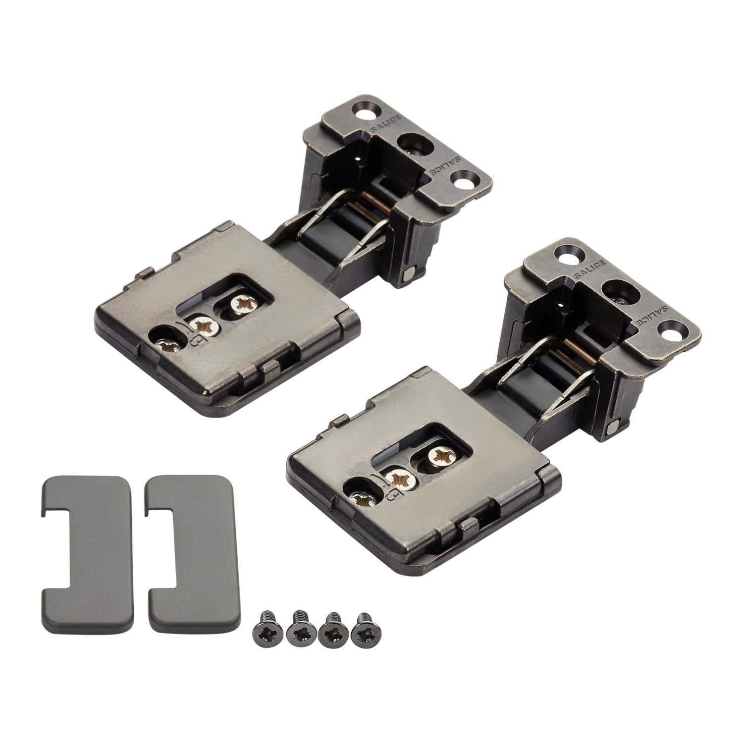 SALICE 1 Paar Conecta Scharnierset 134932 für Alurahmen Titanium Seitenaufschlag 10 Oder 12,5 mm SALICE 1 Paar Conecta Scharnierset 134932 für Alurahmen Titanium Seitenaufschlag 10 Oder 12,5 mm von Salice