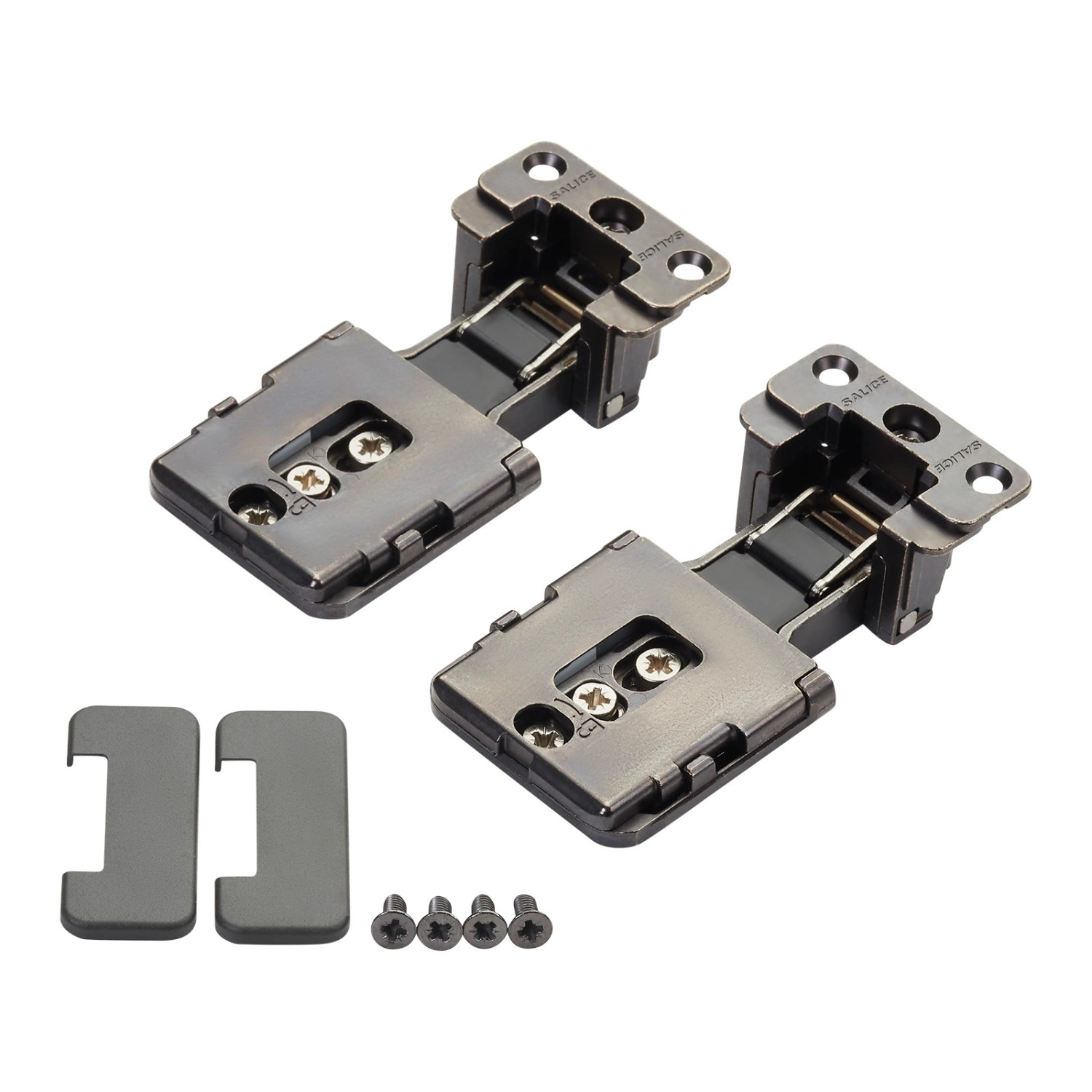 SALICE 1 Paar Conecta Scharnierset 134934 für Alurahmen Titanium Seitenaufschlag 14 Oder 16,5 mm SALICE 1 Paar Conecta Scharnierset 134934 für Alurahmen Titanium Seitenaufschlag 14 Oder 16,5 mm von Salice