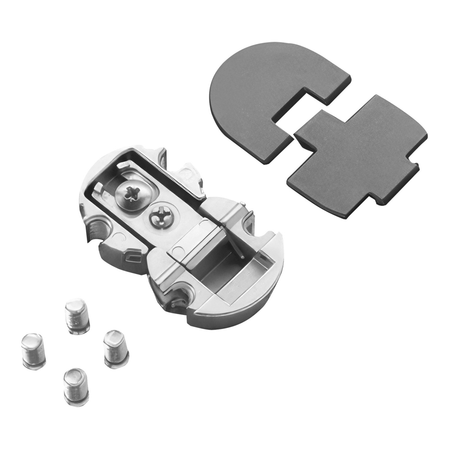 SALICE Pacta Mittelscharnier mit Abdeckplatte Anthrazit für Breite Möbelklappen SALICE Pacta Mittelscharnier mit Abdeckplatte Anthrazit für Breite Möbelklappen von Salice