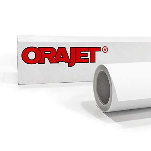 Orafol Orajet 3162 | monomere Digitaldruck Klebefolie weiß glänzend | ablösbar haftend | Breite 76cm | Rollenlänge 50m von SalierShop.de