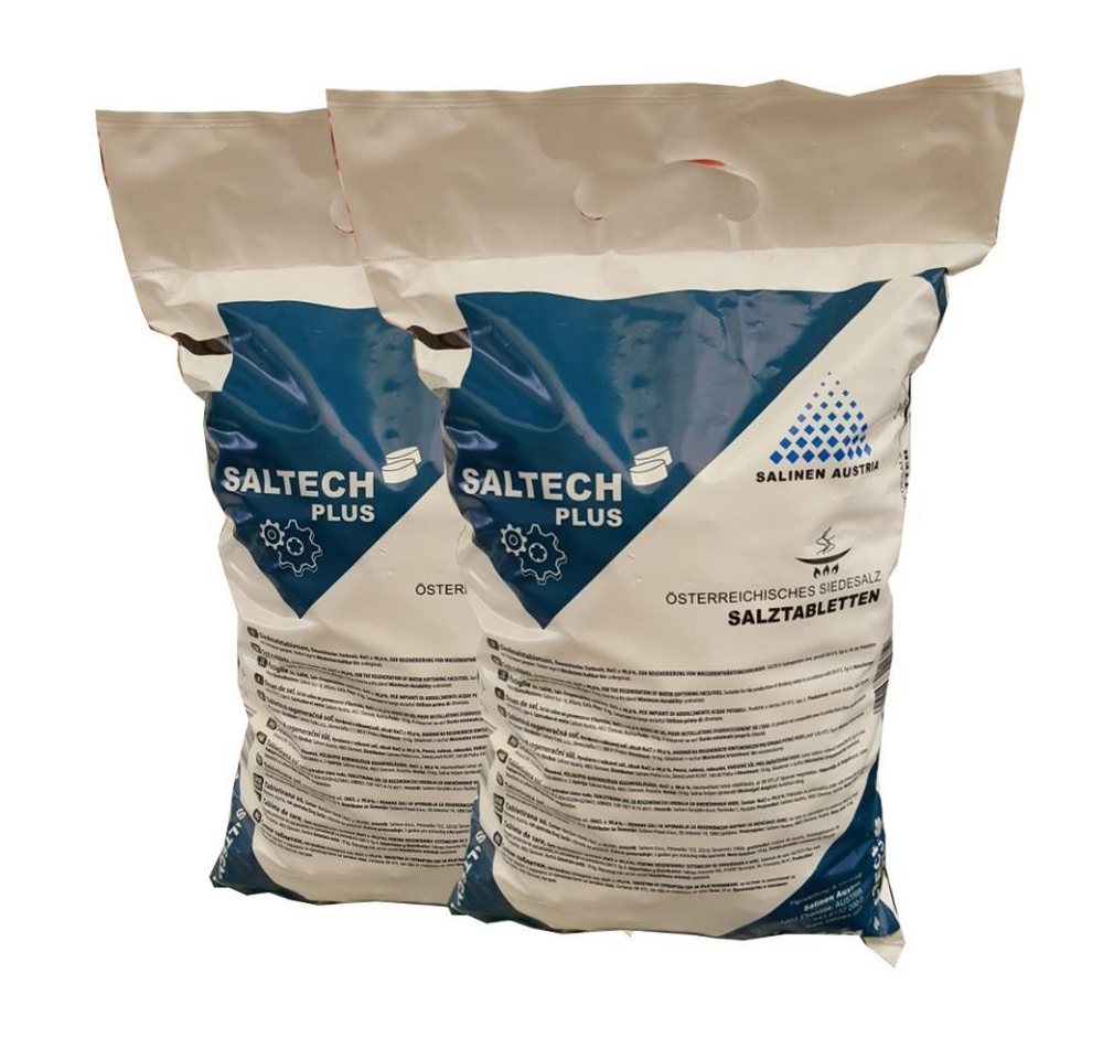 Salinen Austria SALTECH plus 2x10kg Salztabletten Regneriersalz Wasserenthärter Regeneriersalz von Salinen Austria