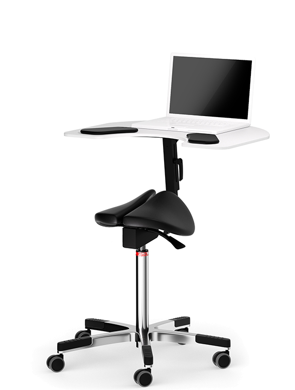 Salli Ellbow Table Twin Stuhl mit integrierter Tischplatte von Salli
