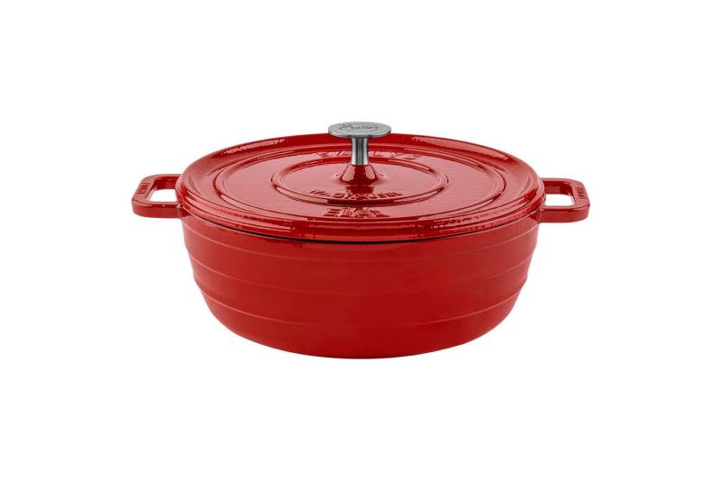 Sallys Schmortopf Vielseitiger Gusseisentopf ELA, ideal für Brot, Braten & Familienküche, Vollgusseisen mit hochwertiger Emaille-Beschichtung (inklusive Deckel, langlebig und ofenfest bis 250 °C), Gusseisentopf, Ø 29 cm / 5 l, Gusseisen mit Emaille, rund Sallys Schmortopf Vielseitiger Gusseisentopf ELA, ideal für Brot, Braten & Familienküche, Vollgusseisen mit hochwertiger Emaille-Beschichtung (inklusive Deckel, langlebig und ofenfest bis 250 °C), Gusseisentopf, Ø 29 cm / 5 l, Gusseisen mit Emaille, rund von Sallys
