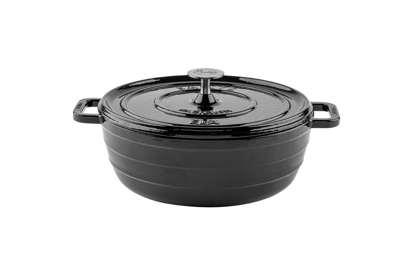 Sallys Schmortopf Vielseitiger Gusseisentopf ELA, ideal für Brot, Braten & Familienküche, Vollgusseisen mit hochwertiger Emaille-Beschichtung (inklusive Deckel, langlebig und ofenfest bis 250 °C), Gusseisentopf, Ø 29 cm / 5 l, Gusseisen mit Emaille, rund Sallys Schmortopf Vielseitiger Gusseisentopf ELA, ideal für Brot, Braten & Familienküche, Vollgusseisen mit hochwertiger Emaille-Beschichtung (inklusive Deckel, langlebig und ofenfest bis 250 °C), Gusseisentopf, Ø 29 cm / 5 l, Gusseisen mit Emaille, rund von Sallys
