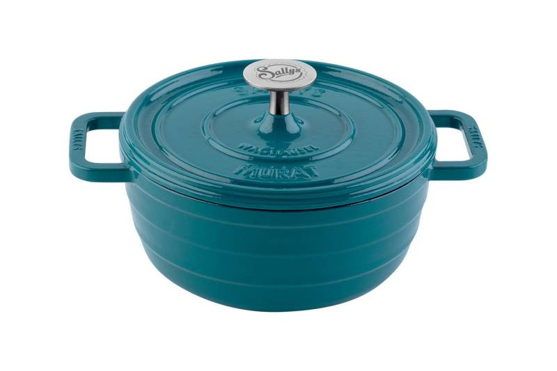 Sallys Bräter Vielseitiger Gusseisentopf Murat, perfekt zum Schmoren & Brotbacken, Vollgusseisen mit hochwertiger Emaille-Beschichtung (inklusive Kochheft, gleichmäßige Wärmeverteilung & ofenfest bis 250 °C), Mittlere Größe – Ø 22 cm / 2,2 l Sallys Bräter Vielseitiger Gusseisentopf Murat, perfekt zum Schmoren & Brotbacken, Vollgusseisen mit hochwertiger Emaille-Beschichtung (inklusive Kochheft, gleichmäßige Wärmeverteilung & ofenfest bis 250 °C), Mittlere Größe – Ø 22 cm / 2,2 l von Sallys