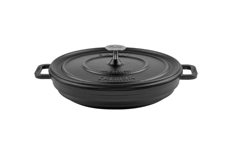 Sallys Schmortopf Hochwertiger Gusseisentopf Samira, 3L Bräter in Ø 32 cm, Vollgusseisen mit hochwertiger Emaille-Beschichtung (Schmortopf mit Deckel, flacher Bräter, gleichmäßige Wärmeverteilung, ofenfest bis 250 °C), ideal zum Schmoren, Braten & Backen Sallys Schmortopf Hochwertiger Gusseisentopf Samira, 3L Bräter in Ø 32 cm, Vollgusseisen mit hochwertiger Emaille-Beschichtung (Schmortopf mit Deckel, flacher Bräter, gleichmäßige Wärmeverteilung, ofenfest bis 250 °C), ideal zum Schmoren, Braten & Backen von Sallys