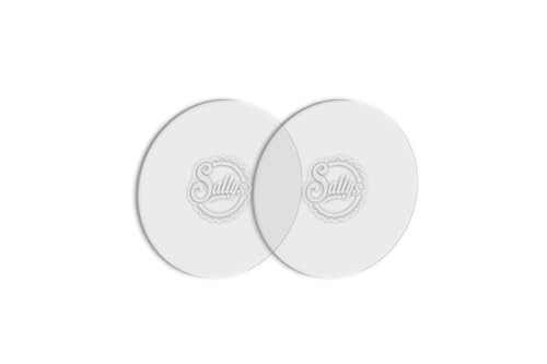 Sallys Tortenplatte 2 Stück Eckig - aus hochwertigem Polycarbonat, Transparent, Wiederverwendbar Cakeboard Tortenunterlage Kuchenplatte Ganaching platte (20 cm) von Sallys