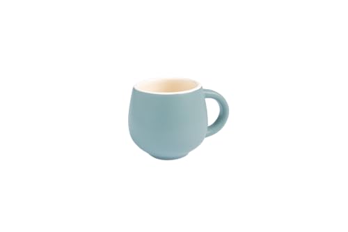 Sallys Sia Mug Tassen - Espressotassen 80 ml, 4er Set - Espresso Tassen mit Henkel, Spülmaschinengeeignet, Mikrowellengeeignet (Pastel Blue) von Sallys