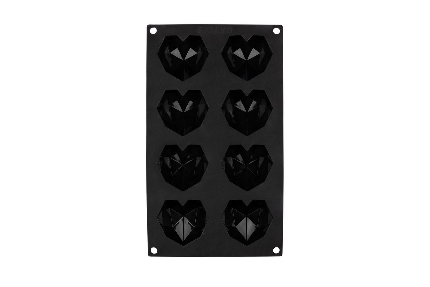 Sallys Silikonform 3D Diamant-Herz klein, aus 100% Platin-Silikon von Sallys