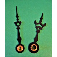 1 Paar Vintage Schwarz Lackierte Stahl Fancy/Gothic Stil Uhr Zeiger Stk# 234 von SallysClockHands